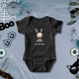 Little Boo Spooky Niedlich Bunny Black Baby Strampler