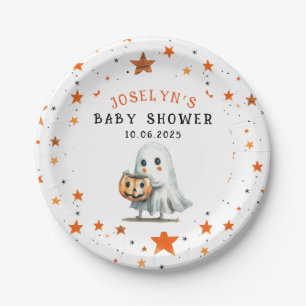 Little BOO Star Pattern Halloween Baby Dusche Pappteller