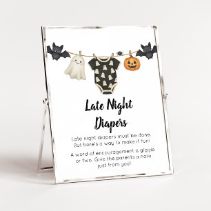 Little Boo Wäscheleine Late Night Windeln Schild