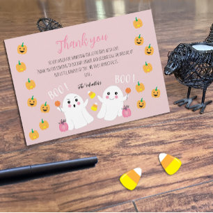 Little Boos Twin Baby shower Carte de remerciement