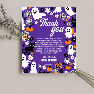 Little Bos Halloween Baby Dusche danke Karte