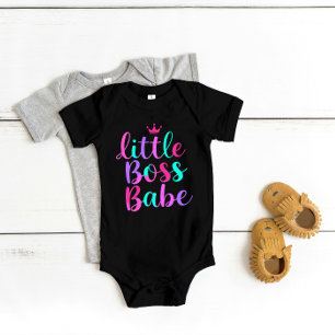 "Little Boss Babe" Bunt Baby Strampler