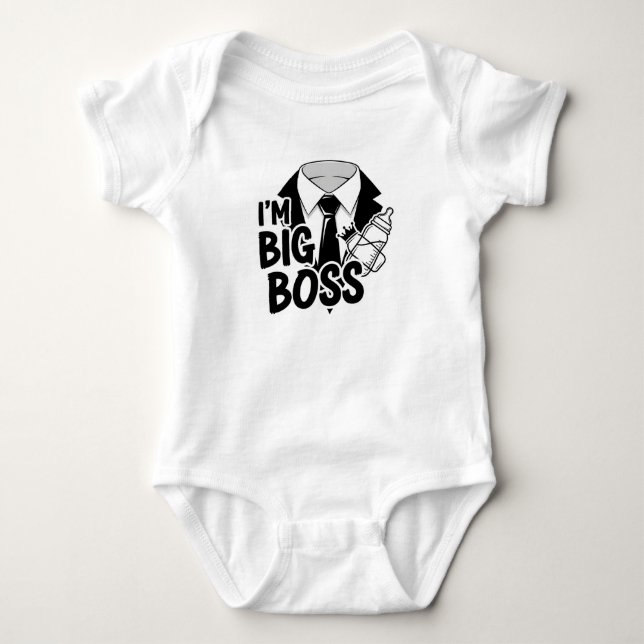 Little Boss Baby Bodysuit Baby Strampler (Vorderseite)