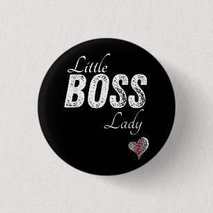 Little Boss Lady Baby Kleinkind Girl Kurz Button