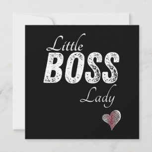 Little Boss Lady Baby Kleinkind Girl Kurz Einladung