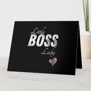 Little Boss Lady Baby Kleinkind Girl Kurz Karte