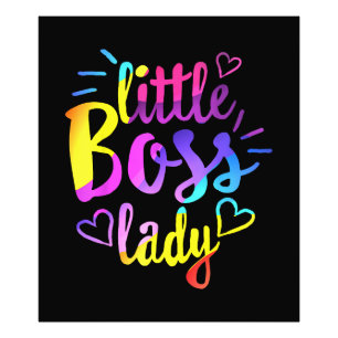 Little Boss Lady Girls Kinder Tochter Mini-Bos Fotodruck