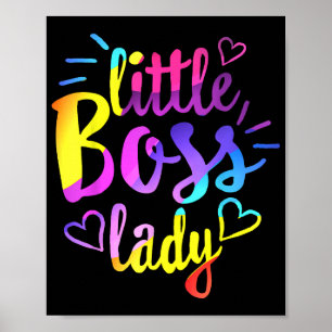 Little Boss Lady Girls Kinder Tochter Mini-Bos Poster