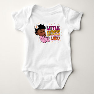 Little Boss Lady Melanin Black Baby Girl Säugling Strampler