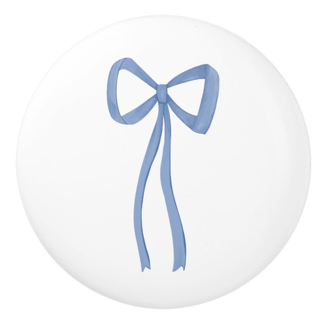 Little Bow Blue Darling Keramikknauf (Vorderseite)