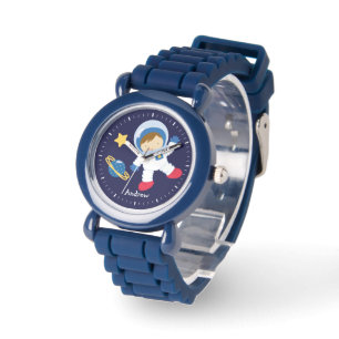 Little Boy Astronaut Personalisiert Armbanduhr