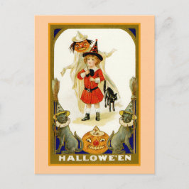 Little Boy Halloween Postkarte