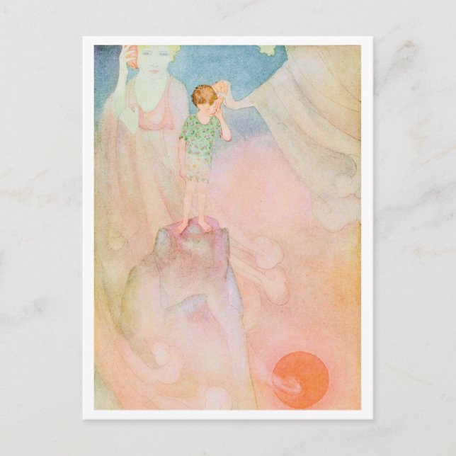 Little Boy in a Dream Dorothy Lathrop Postkarte (Vorderseite)