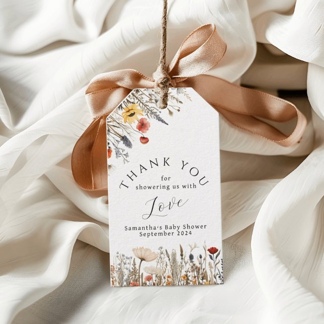 Little Bright Wildblume Blume Babydusche Geschenkanhänger (Von Creator hochgeladen)