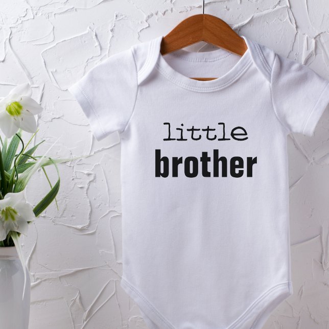 Little Brother Birth Announcement Baby Bodysuit Baby Strampler (Von Creator hochgeladen)