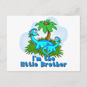 Little Brother Dinosaurier Postkarte