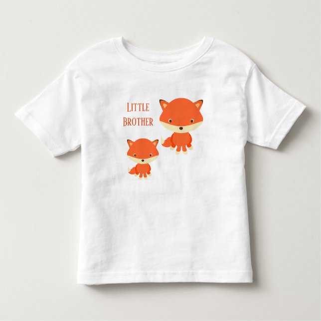 Little Brother Foxes Kleinkind T-shirt (Vorderseite)