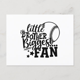 Little Brother Größter Fan Baseball Postkarte