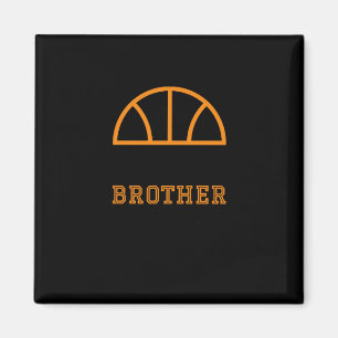 Little Brother Größter Fan Basketball Magnet