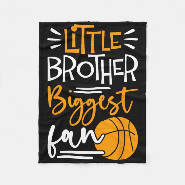 Little Brother Größter Fan Bysketbyll Fleecedecke (Vorderseite)