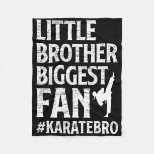 Little Brother Größter Fan Karate Bro Proud Fleecedecke