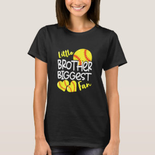 Little Brother Größter FanSoftball, Softball Boys T-Shirt
