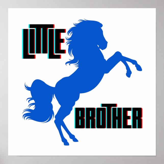 Little Brother Horse Rearing Poster (Vorne)
