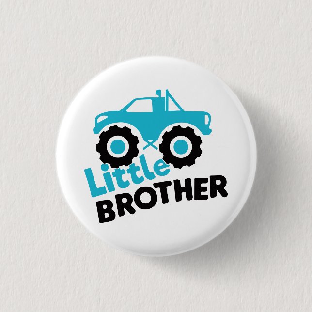 Little Brother Monster Truck Button (Vorderseite)