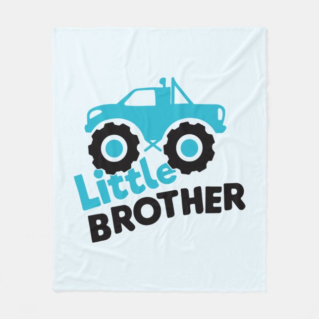 Little Brother Monster Truck Fleecedecke (Vorderseite)