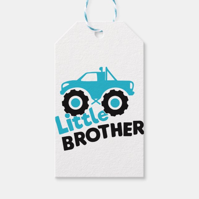 Little Brother Monster Truck Geschenkanhänger (Vorderseite)