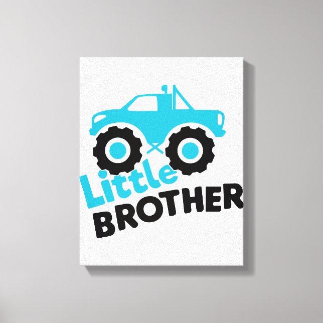 Little Brother Monster Truck Leinwanddruck (Vorderseite)