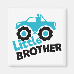 Little Brother Monster Truck Magnet