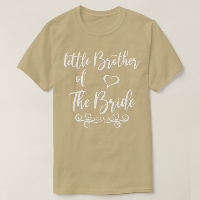 Little Brother of Bride Wedding Matching T-Shirt (Design vorne)