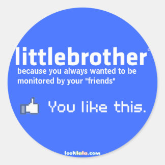 Little Brother Runder Aufkleber