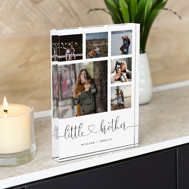 Little Brother Script Brother Gift Foto Collage (Little Brother Script Brother Gift Photo Collage)