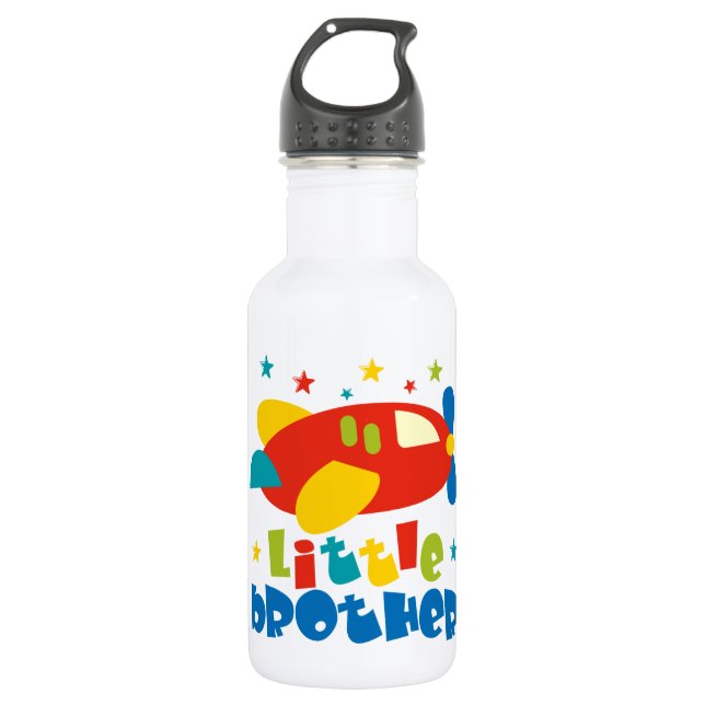Little Brother Stars Flugzeug Trinkflasche (Vorderseite)