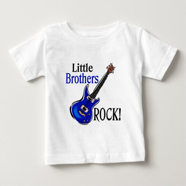 Little Brothers Rock! Baby T-shirt (Vorderseite)