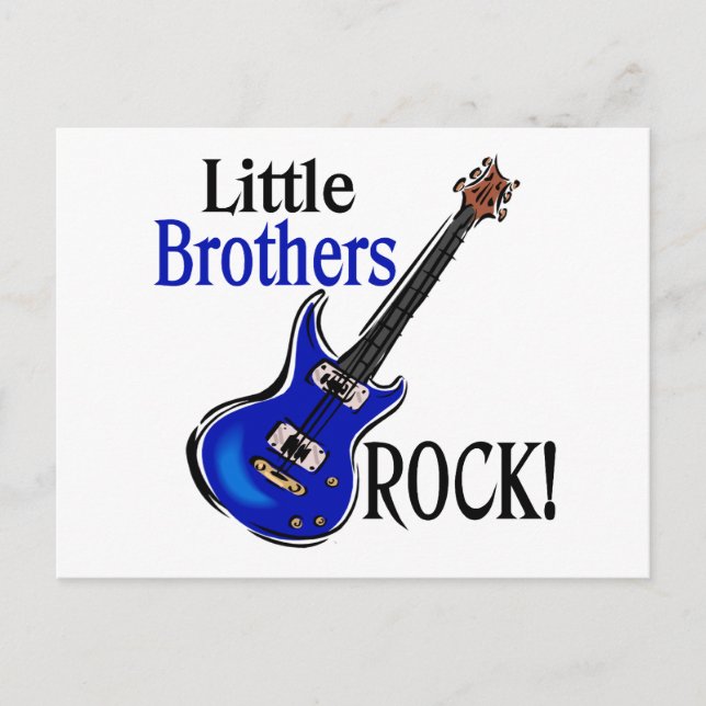 Little Brothers Rock! Postkarte (Vorderseite)