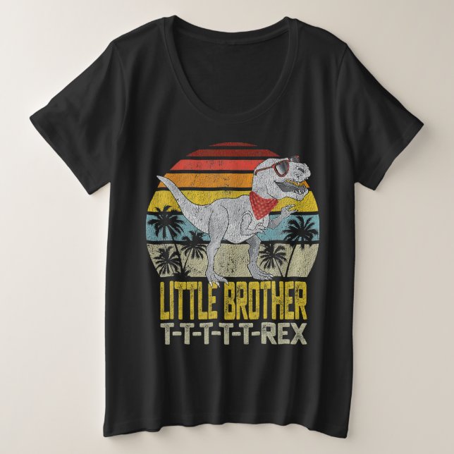 Little BrotherSaurus T-Rex Dinosaur Fête des pères (Design devant)