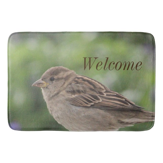 Little Brown Bird Badematte (Vorderseite)
