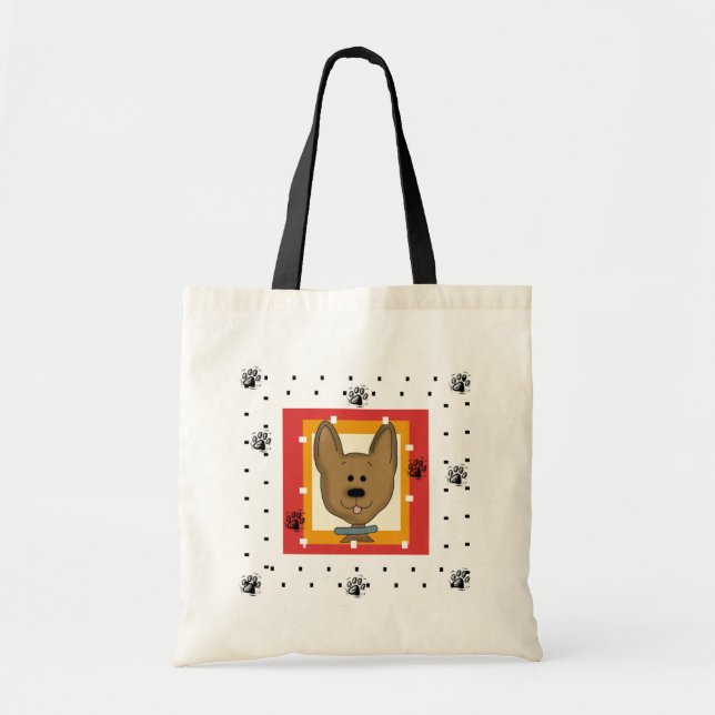Little Brown Doggie Tshirts und Geschenke Tragetasche (Vorne)
