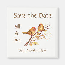 Little Brown Red Birds - Save the Date benutzerdef