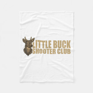 Little Buck Shooter Club Hirschjagd Bogenschütze Fleecedecke