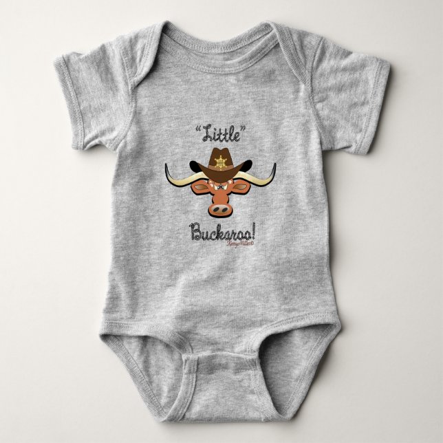 Little Buckaroo, Longhorn Steer Baby Strampler (Vorderseite)