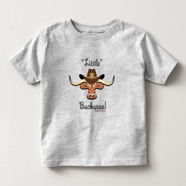 Little Buckaroo, Longhorn Steer Kleinkind T - Shir Kleinkind T-shirt (Vorderseite)