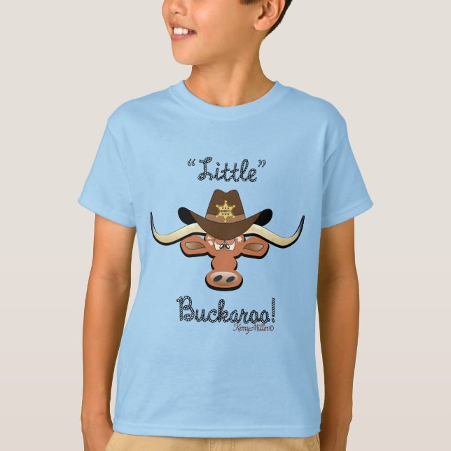Little Buckaroo, Longhorn Steer T-Shirt (Vorderseite)