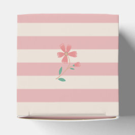 Little Bud Floral Hand Lettering Baby Shower Sign Geschenkschachtel