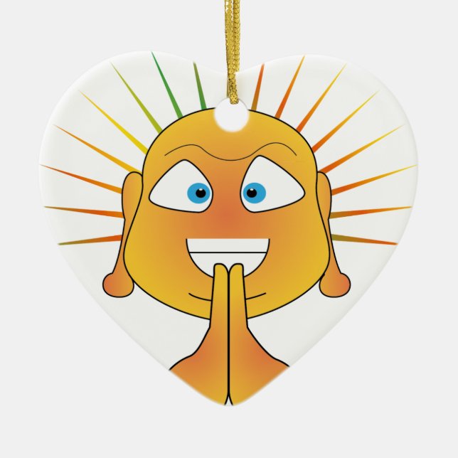 little buddha keramikornament (Vorne)