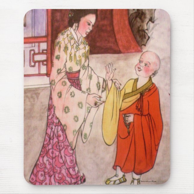 Little Buddhist Monk Mousepad (Vorne)