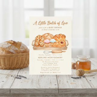 Little Bun in the Oven Bakery Baby Shower Einladung